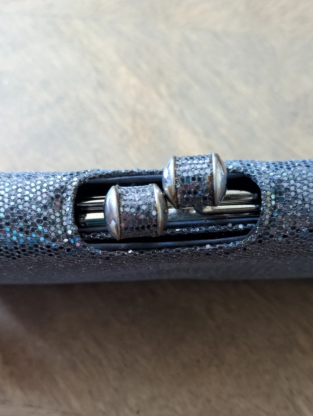 Classic Metallic Purple/Grey Sparkle Wallet
